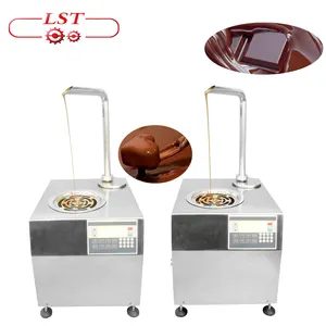 LST 5.5L sıcak satış masa tipi çikolata erime ve kaplama makinesi, küçük çilek çikolata kaplama makinesi