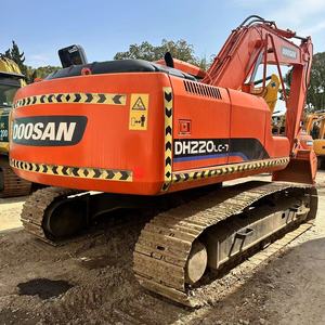 Excavatrice sur chenilles d'occasion hydraulique à vendre, modèle original Doosan DH220, 22 tonnes, DH220LC-7, matériel de construction, Corée - Product Image 2