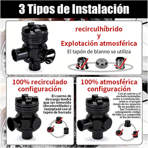 Confezione originale valvola di scarico in lega di alluminio S deviatore Turbo BOV Boost per <span class=keywords><strong>Volkswagen</strong></span> GTI Jetta Audi 1.8T 2.7T - Product Image 3