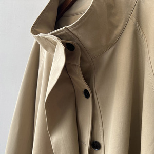 Nuovo Stile Primaverile <span class=keywords><strong>Trench</strong></span> Lungo <span class=keywords><strong>Monopetto</strong></span> da <span class=keywords><strong>Donna</strong></span> Cappotti Oversize alla Moda per Signora con Cintura - Product Image 5