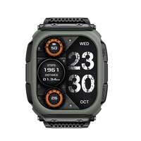 Montre connectée BT 5.3 avec assistant vocal musical, horloge mondiale, alarme, batterie 850 mAh, étanche 5 ATM pour hommes et femmes
