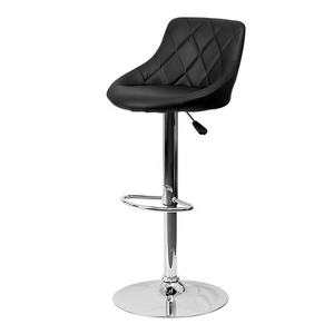 Taburete de <span class=keywords><strong>Bar</strong></span> Comercial Ajustable de Cuero Sintético Negro Clásico Moderno para <span class=keywords><strong>Bar</strong></span>, Cafetería, Apartamento, Hogar, Comedor, Centro Comercial - Product Image 3