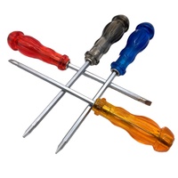 Tournevis de haute qualité avec finition chromée industrielle, avec un pôle hexagonal magnétique puissant, poignée de massage à double usage, personnalisable par OEM