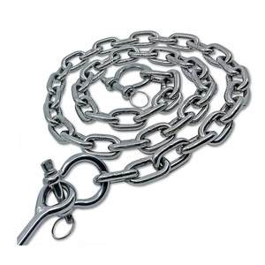 Chaînes à maillons M2/M3 16mm 18mm 19mm longues, galvanisées à chaud, grades U1 U2 U3, soudées, pour ancrage MPR 27,5m, résistantes à la corrosion, conformes aux normes. - Product Image 1