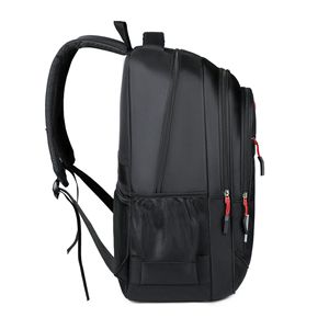 Laptop <b>Backpack</b> For Men Business Travel Water Resistant With Laptop Compartment Shoulder <b>Straps</b> Solid Color Black Red Blue Green - Product Image 2