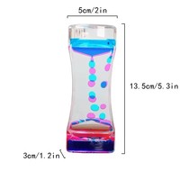 Coloré sablier liquide mouvement barboteur minuterie Pack sensoriel Fidget jouet pour l'anxiété autisme enfants décor à la maison calme détendre