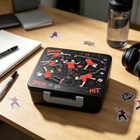 Boîte de rangement en plastique portable, étui organisateur multi-usages avec fermeture sécurisée