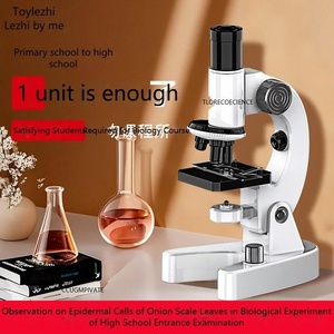 Microscope biologique pour étudiants, microscope composé haute puissance 1600X pour enfants, laboratoire scientifique scolaire, monoculaire LED - Product Image 2