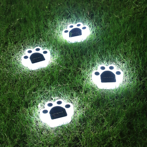 Lampes solaires d'extérieur pour jardin en forme de patte de chat, lampes solaires mignonnes en forme de patte de chat, lampes LED en forme de patte de chat, éclairage paysager - Product Image 4