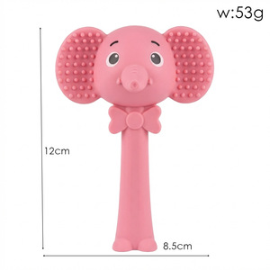 Nouvelle hochette en silicone mignonne de dessin animé <span class=keywords><strong>pour</strong></span> bébés et molaires, de 0 à 24 mois, personnalisable - Product Image 4