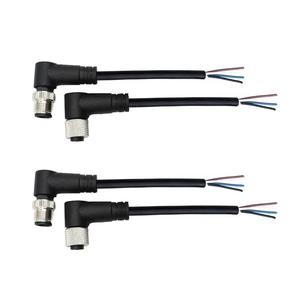 Lắp ráp 4 Dây cáp cho M12 nối M12 cáp 3 4 5 6 8 12 17 Pin một mã Nam Nữ góc bên phải Cáp cảm biến không thấm nước - Product Image 5