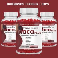 Gummies Maca Plus Courbes Extrêmes Personnalisées OEM/ODM Concentré 15:1 pour le Soutien des Fesses et des Hanches Maca Noire Aguaje Énergie