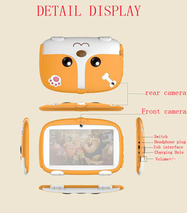 Phim Hoạt Hình Trẻ Em Tablet PC Bé Học Tập Máy 7 "Quad Core Android 4.4 Allwinner A33 512MB + 8GB Rom Tablet PC Với Màu Xanh Răng Wifi - Product Image 2