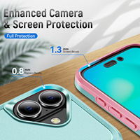 Coque de protection magnétique antichoc Armor Design en TPU et PC 2-en-1 pour iPhone 17 Pro Max