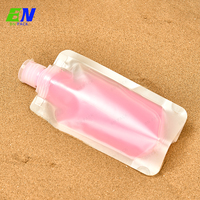 Recharge biodégradable imprimée personnalisée 100ml 250ml 500ml 600ml 1l Mini sac de poche à bec de shampooing Doypack debout pour les soins de la peau