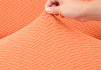 Housses de canapé Jacquard 3D pour salon Couleur unie Épaissir Élastique Stretch Housse de canapé en forme de L Housse sectionnelle d'angle