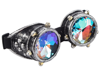 Lunettes de soleil rétro Steampunk kaléidoscope lunettes Rave Dance lunettes festival arc-en-ciel diffractées vente en gros