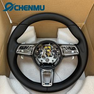 พวงมาลัยหนังแท้ราคาโรงงานสำหรับรถปอร์เช่ มอแลน แพนาเมร่า คาเยนน์ 911 718 991 พวงมาลัยแบบกำหนดเอง - Product Image 4