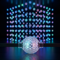 Guirlande lumineuse à LED RGB en cristal UCS1903 de 35 mm, DC12V 24V, étanche IP67, contrôle par application, pour décoration extérieure de fêtes