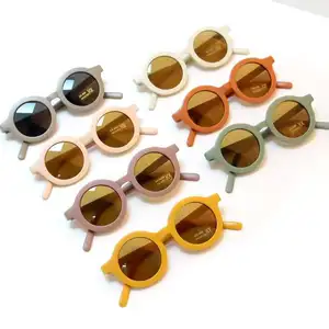 Großhandel sonnenbrille boy kid-Großhandel Vintage Retro bunte kleine runde süße Kinder Jungen Mädchen Kinder UV400 Sonnenbrille 2022