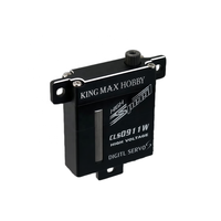 Servomoteur numérique HV KINGMAX CLS0911W 26g 5-8.4V 10kg Couple de coupure 0.11sec Sans noyau Engrenage entièrement métallique pour Drones RC à voilure fixe