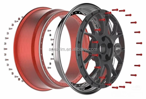 Cerchi Forgiati Personalizzati in 3 Pezzi, 5x120 5x130, da 7J a 12J, Design a Raggi, Adatti per BMW, Porsche, <span class=keywords><strong>Volkswagen</strong></span> e Honda Finitura in Oro - Product Image 6