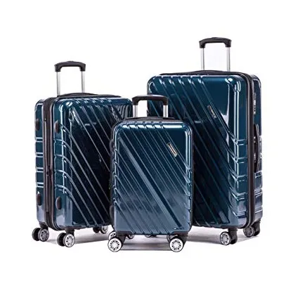 Пользовательские известный бренд дизайнер чемодан на колесиках PC сумки футляр Водонепроницаемый 3 шт. набор чемоданов