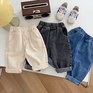 Autumn And Spring Infant Unisex Jeans Fashion Full Length Children's Clothes Trousers Newborn Baby Girls Pants