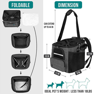 <b>Dog</b> <b>Bike</b> <b>Basket</b> - Bicycle <b>Basket</b> for Pet Ventilated <b>Dog</b> <b>Bike</b> Carrier Backpack, Car Seat for Mesh Window, Soft Bed - Product Image 3
