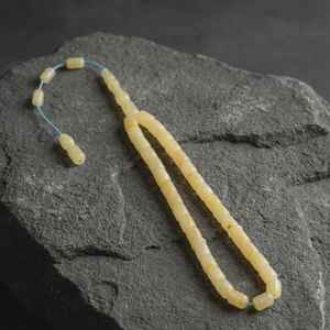 Perles de prière authentiques en corne de buffle, artisanat naturel fait main, pour la méditation, l'usage religieux et spirituel. - Product Image 5