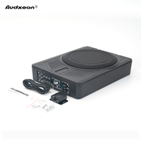 Subwoofer actif sous siège pour voiture, 10 pouces, 500W, haut-parleur de basses fin, entrée RCA haute qualité, amplificateur 12V