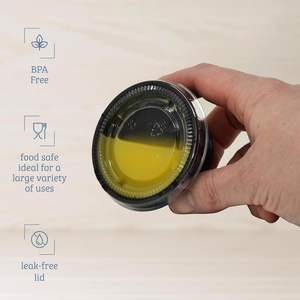 Gobelet en plastique noir jetable pour restaurant, petit, transparent, pour pudding, condiments, avec couvercles, 1,5 oz - Product Image 5