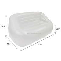 Nouvelle usine épaissir PVC imperméable sauter canapé pliable Air canapé chaise canapé gonflable