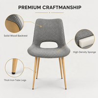 Chaise à dossier en forme de cuillère certifiée E0, fourniture OEM ODM pour meubles de salle à manger personnalisés et programmes d'approvisionnement en gros