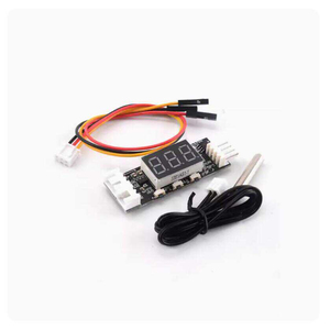 Módulo regulador de velocidad de ventilador PWM de 12V y cuatro cables con control de temperatura, 3A, pantalla digital de temperatura y velocidad - Product Image 1