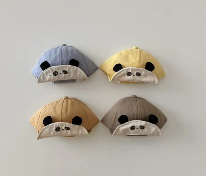 SZ964 2024 bébé enfants plage été chapeau Protection UV bébé casquette dessin animé Panda canard langue chapeau garçons filles Baseball chapeau