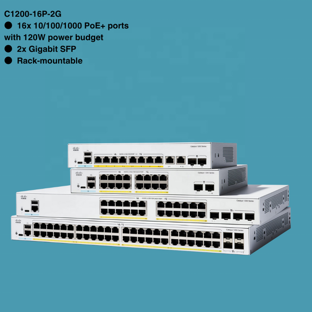 S 2024 New Orginal C1200-16T-2G-2G 16-port GE, 2x1G SFP C1200-16T-2G Switch