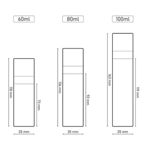 60ml <span class=keywords><strong>80ml</strong></span> 100ml Pet mỹ phẩm sương chai rỗng màu hồng với phun và bơm Cap cho các loại kem và mặt nạ - Product Image 2
