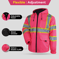 SMASYS détail bleu rose haute qualité réfléchissant femmes veste de sécurité en plein air travail de nuit dame réfléchissant veste de sécurité