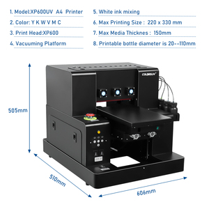Small UV Flatbed Inkjet Printer Automatic Desktop Printer for Phone Cases Ceramic Leather Steel UV Flatbed for Paper Printing - Product Image 2