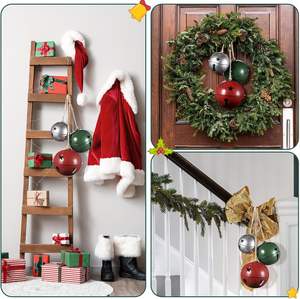 กระดิ่งโลหะหลากสีสันแบบโบราณและทันสมัย ปรับแต่งได้ สำหรับงานปาร์ตี้วันหยุด กระดิ่งประตู และอุปกรณ์สัตว์เลี้ยง - Product Image 3