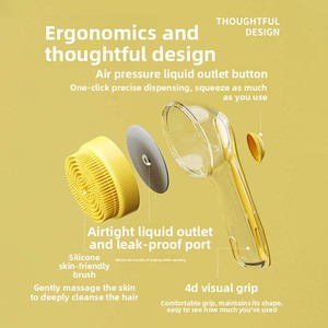 <span class=keywords><strong>Spazzola</strong></span> Massaggiante <span class=keywords><strong>per</strong></span> Bagno <span class=keywords><strong>Cani</strong></span> in ABS con Spruzzatore e Dispenser Liquido Integrato <span class=keywords><strong>per</strong></span> la Pulizia e la Cura degli Animali Domestici - Product Image 3