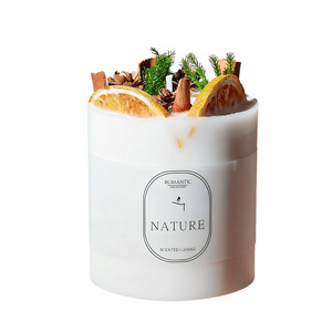 Velas Aromáticas Grandes con Temática Forestal Lanjo, Flores Secas Hechas a Mano, en Frasco de Vidrio de Larga Duración, Regalo Perfecto de Cumpleaños para Spa o Días Festivos - Product Image 5