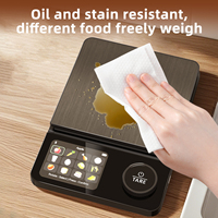 Balance alimentaire intelligente en verre électronique unique pour cuisine, affichage TFT 0,1g, capacité 5kg, connectivité USB, nutrition