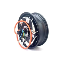 Moteur de moyeu CC sans balais QSMOTOR V4 3000W 50H 72V sans cadre à montage au pied BLDC pour la modification de moto électrique et de vélo électrique