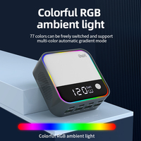 Chargeur rapide USB-C multi-ports 120W GaN PD 3.0 QC avec écran numérique et lumière ambiante RGB, 8 ports, chargeur de bureau électrique