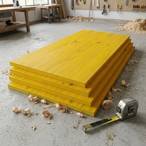 Bordo impermeabile a 3 strati per esterni e per esterni con decorazione in legno con <span class=keywords><strong>pittura</strong></span> gialla - Product Image 1