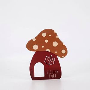 Adornos Magnéticos Personalizables de Madera con Forma de Hongo, Pegatinas para Refrigerador, Artesanías para Decoraciones Creativas del Hogar y Escritorio - Product Image 2