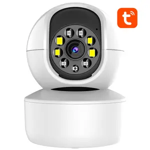 Cctv pi ptz rumah, kamera keamanan nirkabel cerdas wifi 5g suara 4mp hd alarm 4X perbesaran digital dalam dan luar ruangan 2023 Tuya