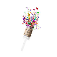 Canon à Confettis Coloré Sûr pour Intérieur et Extérieur, Lanceur Jetable de Serpentins en Papier, Canon à Confettis d'Anniversaire en Gros OEM